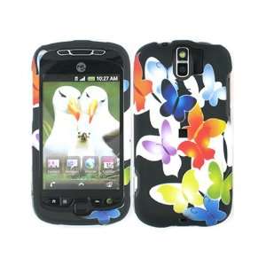 Black Butterflies Crystal 2D Hard Case Cover for HTC MyTouch 3G Slide