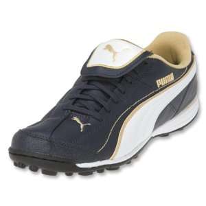  PUMA Liga XL Turf Soccer Shoes (Navy / White / Gold 