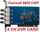 TW3 4CH H.264 CCTV Security Surveillance PCI DVR Video Card 4 channel