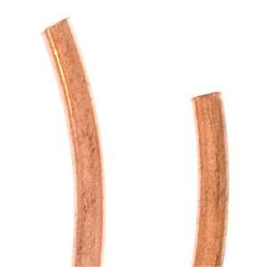  Copper Noodle Curved Tube Beads 40mm x 2mm (10) Arts 