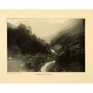  1903 Print Sunshine Shadow River Landscape Otis Poole 