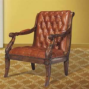   Furniture W1357A 02 APPOO Dark Brown Accent Chair: Home & Kitchen