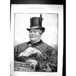  1884 Christmas Hamper Dead Turkey Man Percy Tarrant Taylor 