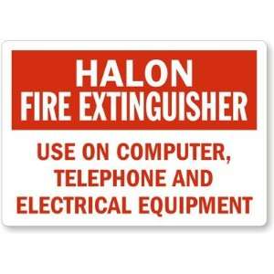 Halon Fire Extinguisher Use On Computer/ Telephone/ Electrical 