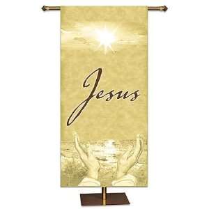  Jesus in a Word Church Banner: Home & Kitchen