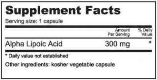 NutraBio Alpha Lipoic Acid 300 mg   150 Capsules 649908231774  