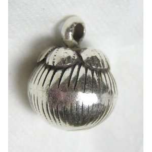  Thai   Hill Tribe Silver   Large Bell   16mm (20mm w Loop 