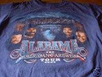 ALABAMA 2003 AMERICAN FAREWELL TOUR TEE SIZE MEDIUM  
