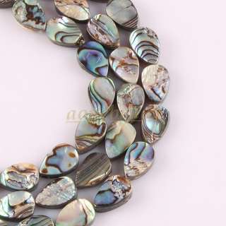 Sb44Teardrop Abalone Shell Gem Pendant Beads 15 Strand  