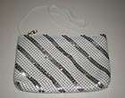   Handbag Evening Shoulder Bag Purse White Silver Metal Mesh Chain Mail