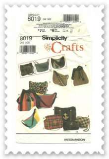 Vintage 90s Simplicity Purse Handbag Pattern 8019 Uncut  