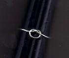 STERLING SILVER HANDMADE LOVE KNOT RING SIZE 8
