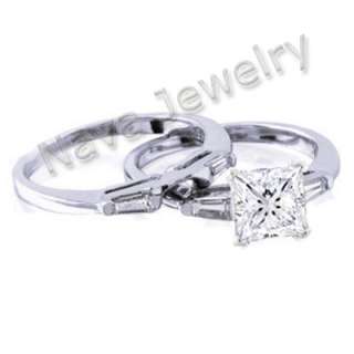 75 Ct. Princess Cut Diamond Bridal Set Ring  