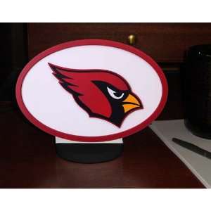  Arizona Cardinals NFL Logo Art With Stand: Sports 