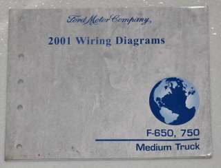2001 FORD F 650 F 750 TRUCK CUMMINS CAT DIESEL Electrical Wiring 