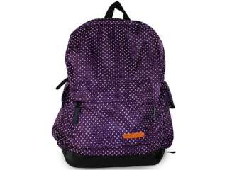 Fashion Girls Purple Canvas Small Pocket Side Backpack  