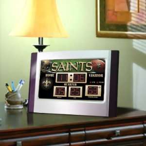5x9 Scoreboard Desk Clock)  New Orleans Saint:  Sports 