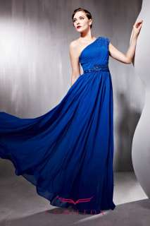 CONIEFOX 2012 Best selling Graceful Blue Long Party Gowns Prom Dresses 