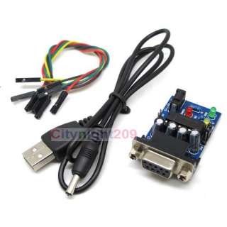 RS232 To TTL Converter MAX232EPE W/ Power + 4pcs cable  