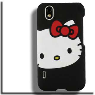 Case+Screen Protector for LG Marquee Optimus Black A Hello Kitty Cover 