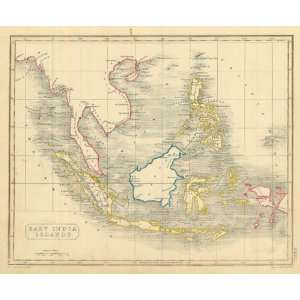    Arrowsmith 1836 Antique Map of East India Islands