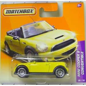    Matchbox Cars   Mini Cooper S Convertible In Yellow: Toys & Games