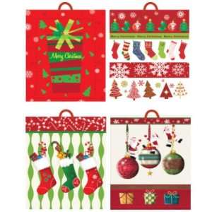 Large Christmas Gift Bag  Fairytale W/ Glitter Case Pack 144:  