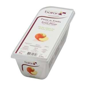French Frozen Fruit Puree, White Peach 2.2 lb. Kosher  