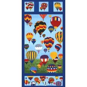  45 Wide Balloon Festival Panel Sky Fabric By The Panel 