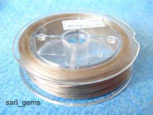 ROLL 100 METER SILVER TIGER TAIL BEADING WIRE 0.45mm  