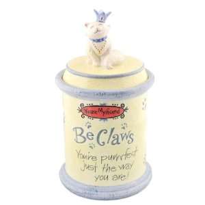 Youre Perfect Just The Way You Are Cat Ceramic Cookie Jar:  