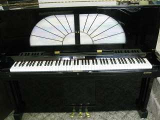 Black Beauty Shiny Player piano, with electric pump or feet pump 