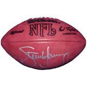  Steve Young Signed 49ers Football: Sports Collectibles