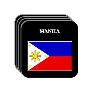 Philippines   MANILA Set of 4 Mini Mousepad Coasters