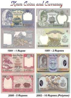 Nepal Currency Set 4 Notes UNC ***  