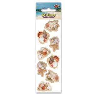  Seashell Stickers (Pack of 12)