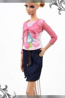 LD1045 BN Pink Fashion Casual Wear Set for Barbie FR G  
