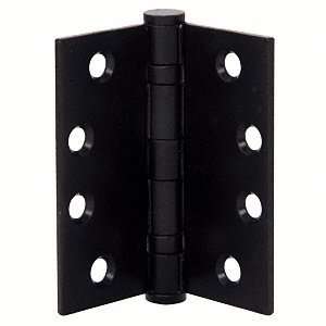  4 Square Commercial Bearing Hinge Black by CR Laurence 