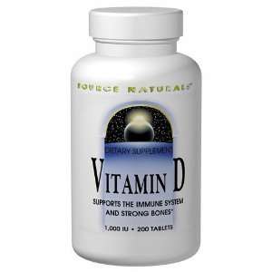 Vitamin D 400 IU 200 tabs from Source Naturals Health 