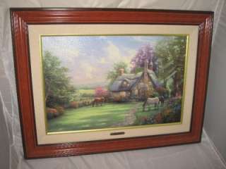   Kinkade Painting A Perfect Summer Day Limited Edition Authenticated