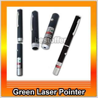 5mW 532nm Astronomy Mid open Green Beam Light Laser Pointer Pen Black 