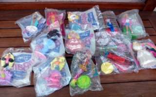 Lot of 12 Barbie Happy Meal McDonalds Toy Figures NIP From 1990s 