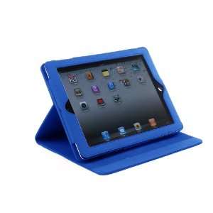  Bundle Multi View iPad 2 Folio Case (Blue) with FREE 