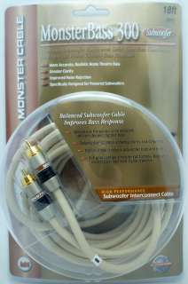 Monster Cable MonsterBass 300 Subwoofer cable 6 meter  