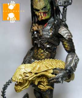 Hot Custom 1/6 Toys Predator Alien Skull Openable Mouth  