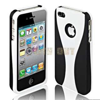   Slim Hard Rubber Skin Case Cover For Apple iPhone 4 4S 4G S  