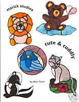 Cute and Cuddly Stained Glass Suncatcher Pattern Book  