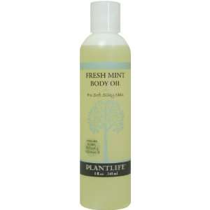 Fresh Mint Body & Bath Oil with Vitamin E, Apricot & Jojoba  8 oz.