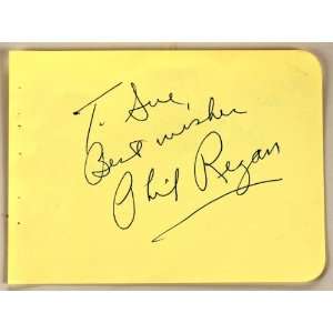 Phil Regan Autographs   One Autograph on Each Side of Page   Inscribed 