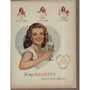  To My Ballantine  1948 Ballantine Ale Ad, A4133 